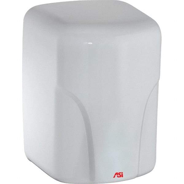 ASI-American Specialties, Inc. - 1600 Watt White Finish Electric Hand Dryer - 110/120 Volts, 14.6 Amps, 8-1/16" Wide x 11-19/64" High x 7-5/64" Deep - All Tool & Supply