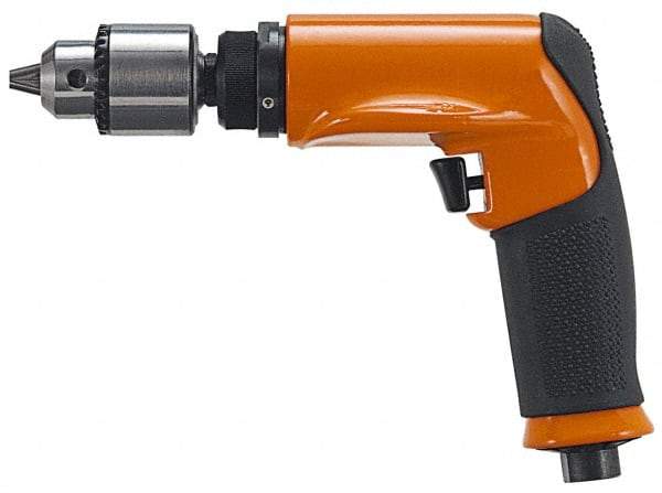 Dotco - 3/8" Keyed Chuck - Pistol Grip Handle, 1,300 RPM, 0.6 hp, 90 psi - All Tool & Supply