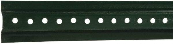 NMC - 8' High, Traffic Sign Post - Steel, 3/8" Hole Diam, Green - All Tool & Supply