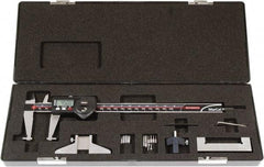 Mahr - 0 to 8" Outside Diameter Digital Caliper Set - 0.0005" Graduation, Hardened Stainless Steel - All Tool & Supply