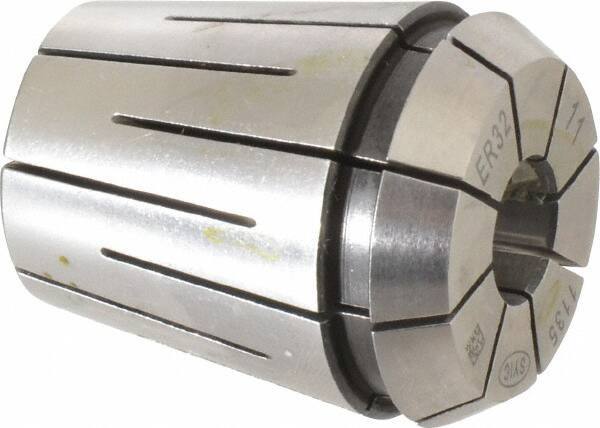 Parlec - 11mm ER32 Coolant Collet - 1.574" OAL, 1.3" Overall Diam - Exact Industrial Supply