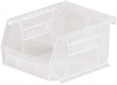 Akro-Mils - 10 Lb. Load Capacity, 5-3/8" Deep, Clear Polymer Hopper Stacking Bin - 3" High x 4-1/8" Wide x 5-3/8" Long - All Tool & Supply