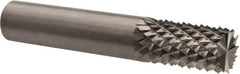 Accupro - 1/2" Diam, 1" LOC, Burr End, Solid Carbide Diamond Pattern Router Bit - Right Hand Cut, 3" OAL, 1/2" Shank Diam, Use on Fiberglass - All Tool & Supply