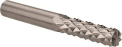 Accupro - 1/4" Diam, 3/4" LOC, Burr End, Solid Carbide Diamond Pattern Router Bit - Right Hand Cut, 2" OAL, 1/4" Shank Diam, Use on Fiberglass - All Tool & Supply