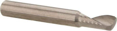 Accupro - 3/16" Cutting Diam x 3/8" Length of Cut, 1 Flute, Upcut Spiral Router Bit - Uncoated, Right Hand Cut, Solid Carbide, 1-1/2" OAL x 3/16" Shank Diam, Single Edge, 22° Helix Angle - All Tool & Supply