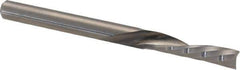 Accupro - 1/8" Cutting Diam x 1/2" Length of Cut, 1 Flute, Downcut Spiral Router Bit - Uncoated, Right Hand Cut, Solid Carbide, 1-1/2" OAL x 1/8" Shank Diam, Single Edge, 21° Helix Angle - All Tool & Supply