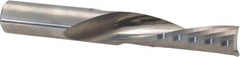 Accupro - 1/2" Cutting Diam x 1-5/8" Length of Cut, 1 Flute, Downcut Spiral Router Bit - Uncoated, Right Hand Cut, Solid Carbide, 3-1/2" OAL x 1/2" Shank Diam, Single Edge, 21° Helix Angle - All Tool & Supply