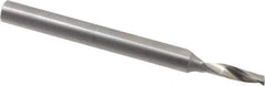 Accupro - 5mm Cutting Diam x 20mm Length of Cut, 1 Flute, Upcut Spiral Router Bit - Uncoated, Right Hand Cut, Solid Carbide, 95mm OAL x 8mm Shank Diam, Single Edge, 21° Helix Angle - All Tool & Supply