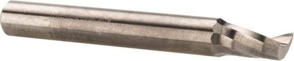 Accupro - 1/4" Cutting Diam x 3/8" Length of Cut, 1 Flute, Upcut Spiral Router Bit - Uncoated, Right Hand Cut, Solid Carbide, 2" OAL x 1/4" Shank Diam, Single Edge, 21° Helix Angle - All Tool & Supply