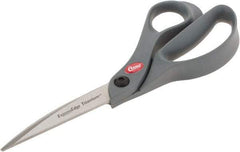 Clauss - 3-1/4" LOC, 8" OAL Titanium Standard Shears - Right Hand, Glass Filled Nylon Offset Handle, For General Purpose Use - All Tool & Supply