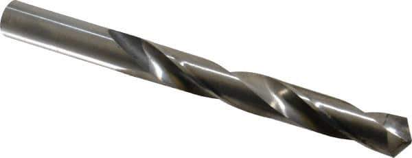 Made in USA - 21/32" 118° Carbide-Tipped Jobber Drill - Bright Finish, Right Hand Cut, Spiral Flute, Straight Shank, 7-1/8" OAL, Standard Point - All Tool & Supply