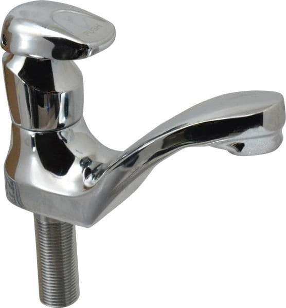 Moen - Knob Metering Handle, Round Deck Plate, Single Mount Bathroom Faucet - One Handle, No Drain, Standard Spout - All Tool & Supply