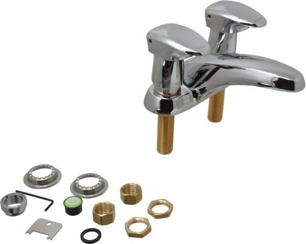 Moen - Knob Metering Handle, Deck Plate Bathroom Faucet - Two Handle, No Drain, Standard Spout - All Tool & Supply