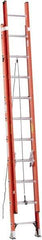 Werner - 20' High, Type IA Rating, Fiberglass Extension Ladder - 300 Lb Capacity, 17' Working Length, 18" Wide - All Tool & Supply