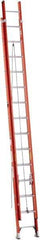 Werner - 28' High, Type IA Rating, Fiberglass Extension Ladder - 300 Lb Capacity, 25' Working Length, 18" Wide - All Tool & Supply