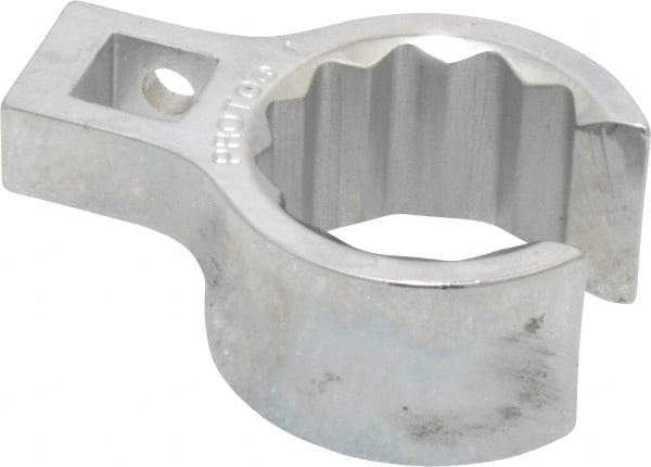 Proto - 1" 12 Point 3/8" Drive Chrome Flare Nut Crowfoot Wrench - 1-29/64" Head Diam x 25/32" Head Thickness, 1" OAL - All Tool & Supply