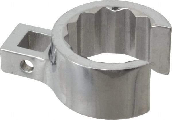 Proto - 1-1/16" 12 Point 3/8" Drive Chrome Flare Nut Crowfoot Wrench - 1-17/32" Head Diam x 25/32" Head Thickness, 1-1/2" OAL - All Tool & Supply