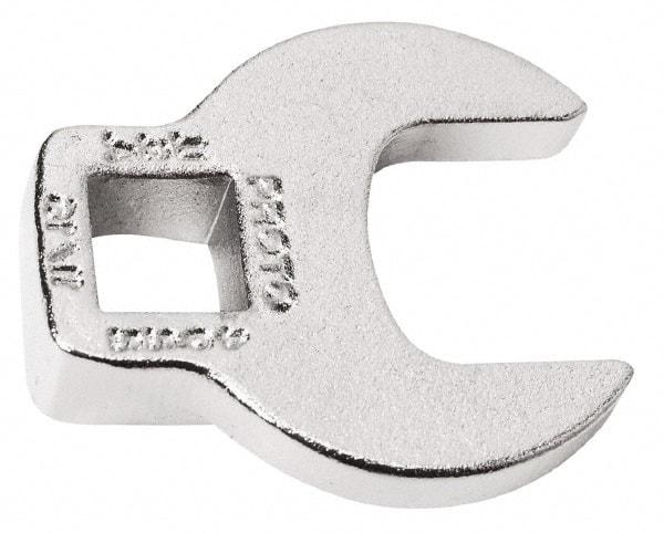 Proto - 2-11/16" 3/8" Drive Chrome Open End Crowfoot Wrench - 0.53" Head Diam x 1/4" Head Thickness - All Tool & Supply