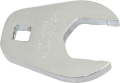 Proto - 1-5/16" 1/2" Drive Full Polish Chrome Open End Crowfoot Wrench - 2-19/32" Head Diam x 3/8" Head Thickness, 2-39/64" OAL - All Tool & Supply