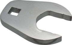 Proto - 1-3/8" 1/2" Drive Full Polish Chrome Open End Crowfoot Wrench - 2-23/32" Head Diam x 3/8" Head Thickness, 2-47/64" OAL - All Tool & Supply