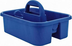 Quantum Storage - Tool Box Polypropylene Tool Caddy - 18-1/4" Wide x 13-3/8" Deep x 9-1/8" High, Blue, For Home, Shop, Garden - All Tool & Supply