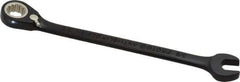 Proto - 3/8" 12 Point Combination Wrench - 15° Head Angle, 6-1/4" OAL, Steel, Black Chrome Finish - All Tool & Supply