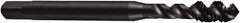 DORMER - 5/8-11 UNC 3 Flute 3B Modified Bottoming Spiral Flute Tap - Powdered Metal, Oxide Finish, 3-13/16" OAL, Right Hand Flute, Right Hand Thread, H3, Series E028 - All Tool & Supply