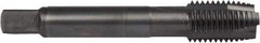 DORMER - M18x2.50 Metric Coarse, 3 Flute, Oxide Finish, Powdered Metal Spiral Point Tap - Plug Chamfer, Right Hand Thread, 4-1/32" OAL, 1.1614" Thread Length, 0.542" Shank Diam, 6H Class of Fit, Series E006 - Exact Industrial Supply