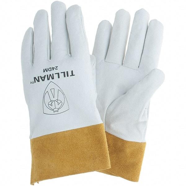 TILLMAN - Welder's & Heat Protective Gloves - 2"CUFF WHT/GLD MED 1PR KIDSKIN TIG WELDING GLV - All Tool & Supply