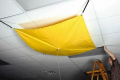 UltraTech - 80" Diam, Square Roof Leak Diverter - 20' Long x 20' Wide x 10 mil Thick, Yellow - All Tool & Supply