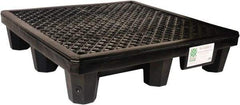 UltraTech - 66 Gal Sump, 3,000 Lb Capacity, 4 Drum, Polyethylene Spill Deck or Pallet - 53" Long x 53" Wide x 11-3/4" High, 2x2 Drum Configuration - All Tool & Supply