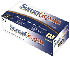 MCR Safety - Size XL, 5 mil, Industrial Grade, Powder Free Latex Disposable Gloves - Clear, Smooth Beaded Rolled Cuffs, FDA Approved, Ambidextrous - All Tool & Supply