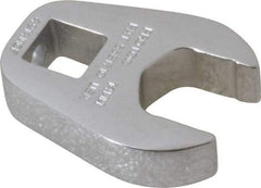 Proto - 14mm 3/8" Drive Chrome Crowfoot Wrench - 1-3/16" Head Diam x 1/4" Head Thickness, 1-1/2" OAL - All Tool & Supply