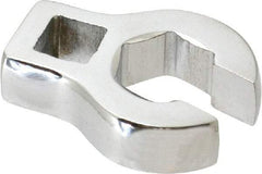 Proto - 15mm 6 Point 3/8" Drive Chrome Flare Nut Crowfoot Wrench - 1-11/32" Head Diam x 1/4" Head Thickness, 1-11/16" OAL - All Tool & Supply