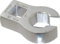 Proto - 1/2" 6 Point 3/8" Drive Chrome Flare Nut Crowfoot Wrench - 1-3/32" Head Diam x 1/4" Head Thickness, 1-5/8" OAL - All Tool & Supply