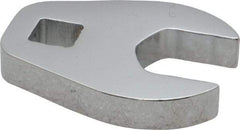 Proto - 18mm 3/8" Drive Chrome Crowfoot Wrench - 1-5/8" Head Diam x 1/4" Head Thickness, 1-15/16" OAL - All Tool & Supply