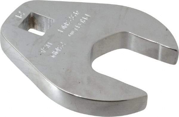 Proto - 23mm 3/8" Drive Chrome Crowfoot Wrench - 2-1/32" Head Diam x 1/4" Head Thickness, 2-11/32" OAL - All Tool & Supply