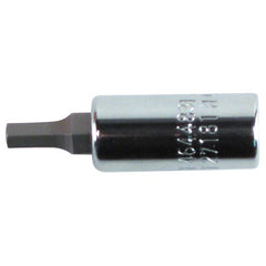 Hex Metric Bit Socket 1/4″ Square Drive with 1/4″ Replaceable Hex Bit 2.5 mm × 38 mm Overall Length - All Tool & Supply