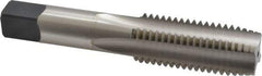 Cleveland - M24x3.00 Metric Coarse 6H 4 Flute Bright Finish High Speed Steel Straight Flute Standard Hand Tap - Plug, Right Hand Thread, 4.906" OAL, 2.22" Thread Length, D8 Limit, Oversize - Exact Industrial Supply