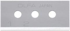 Olfa - 10 Piece Steel Safety Blade - 40mm OAL - All Tool & Supply