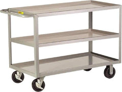 Little Giant - 3,600 Lb Capacity, 24" Wide x 53-1/2" Long x 36" High Shelf Cart - 3 Shelf, Steel - All Tool & Supply