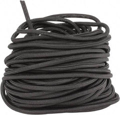 Techflex - Black Braided Cable Sleeve - 200' Coil Length, -103 to 257°F - All Tool & Supply