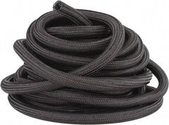 Techflex - Black Braided Cable Sleeve - 50' Coil Length, -103 to 257°F - All Tool & Supply