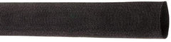 Techflex - 0.83" ID Black Woven Sleeving for Hoses - 50' Long, -50 to 248°F - All Tool & Supply