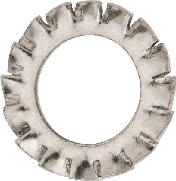 Value Collection - M10 Screw, 10.5mm ID, Stainless Steel External Tooth Lock Washer - 18mm OD, Uncoated, Grade 316 & Austenitic A4 - All Tool & Supply