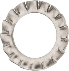 Value Collection - M12 Screw, 13mm ID, Stainless Steel External Tooth Lock Washer - 20.5mm OD, Uncoated, Grade 316 & Austenitic A4 - All Tool & Supply