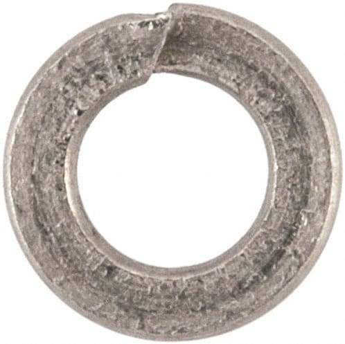 Value Collection - M2, 2.1mm ID, 4.4mm OD, 0.5mm Thick Split Lock Washer - 316 Austenitic Grade A4 Stainless Steel, Uncoated, 2.1mm Min ID, 2.4mm Max ID, 4.4mm Max OD - All Tool & Supply