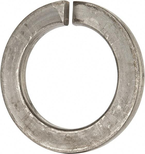 Value Collection - M48, 49mm ID, 75mm OD, 7mm Thick Split Lock Washer - 316 Austenitic Grade A4 Stainless Steel, Uncoated, 49mm Min ID, 50.5mm Max ID, 75mm Max OD - All Tool & Supply