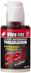 Vibra-Tite - 35 mL Bottle, Red, High Strength Gel Threadlocker - Series 135, 24 hr Full Cure Time, Hand Tool, Heat Removal - All Tool & Supply