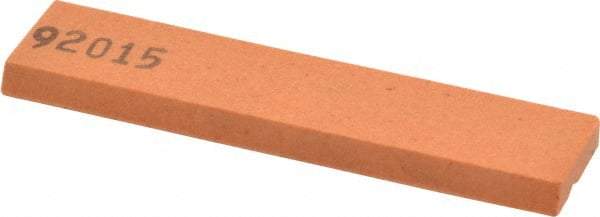 Made in USA - 3-1/2" Long x 3/4" Wide x 3/16" Thick, Aluminum Oxide Sharpening Stone - Rectangle, Fine Grade - All Tool & Supply